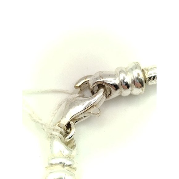 Sterling Silver 925 Snake Bracelet for Sliding Charms 7.5" - Picture 5 of 5